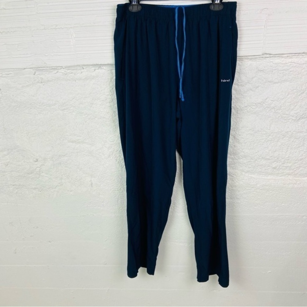 HIND Navy blue draw string pull on stretch comfy scrub pants size XL